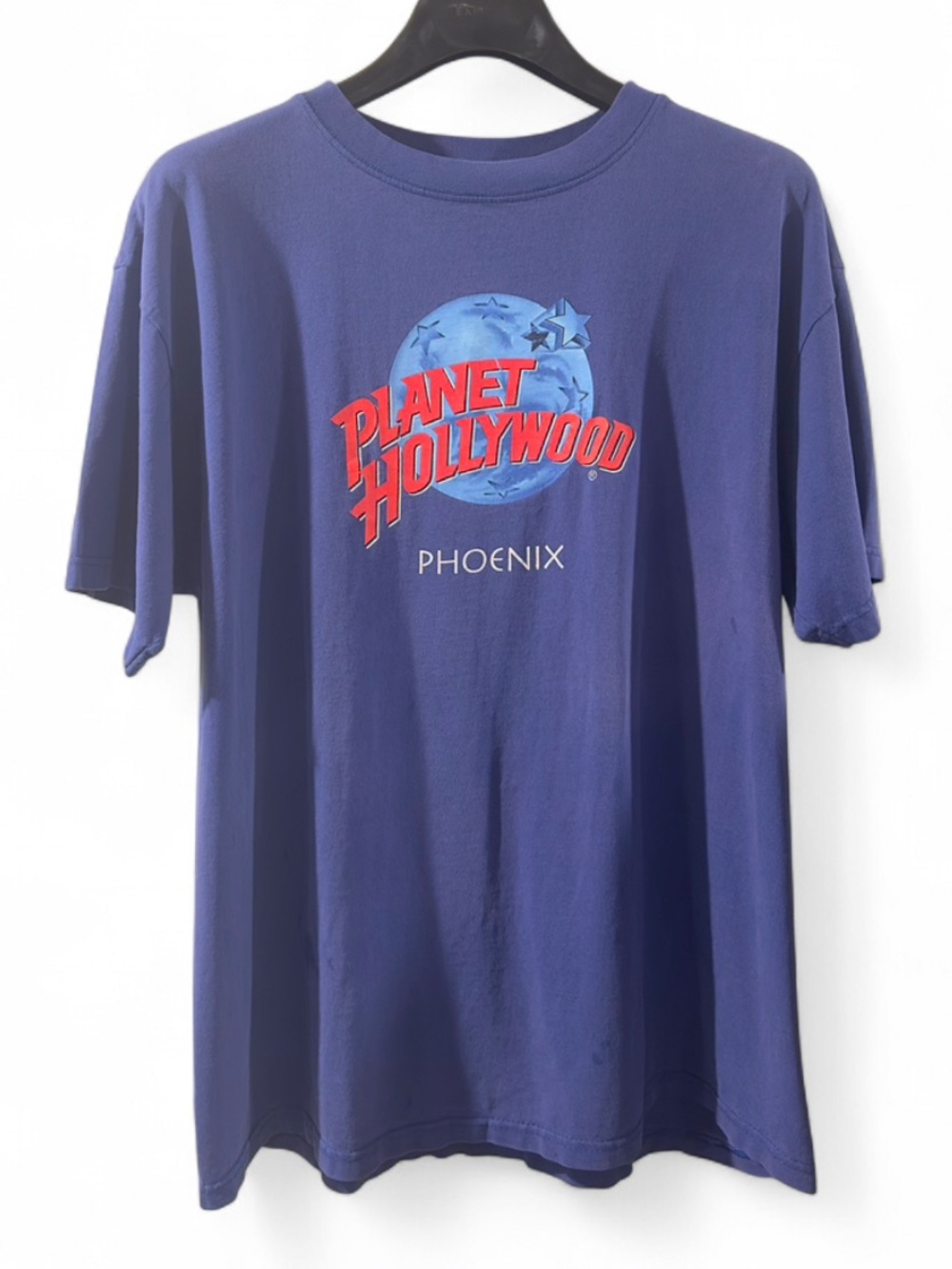 VTG 90s/Y2K Planet Hollywood Phoenix Indigo Blue Graphic T-Shirt Size Men’s XL